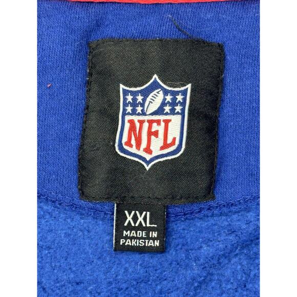 New York Giants Hoodie Sweatshirt Mens XXL Blue Red Football Full Zip G-III - Picture 7 of 13